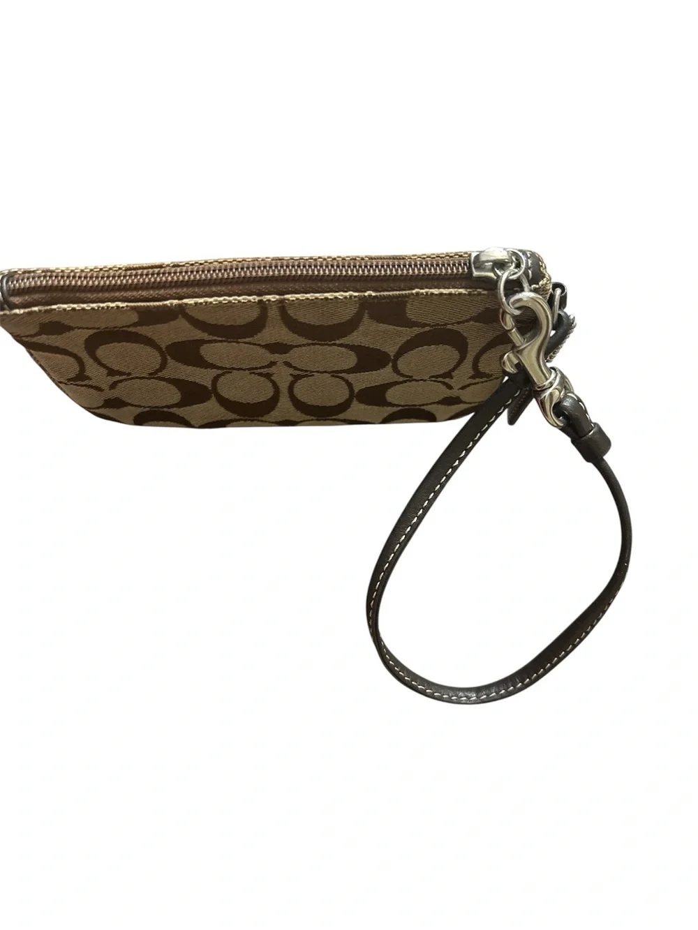 Coach wristlet tan